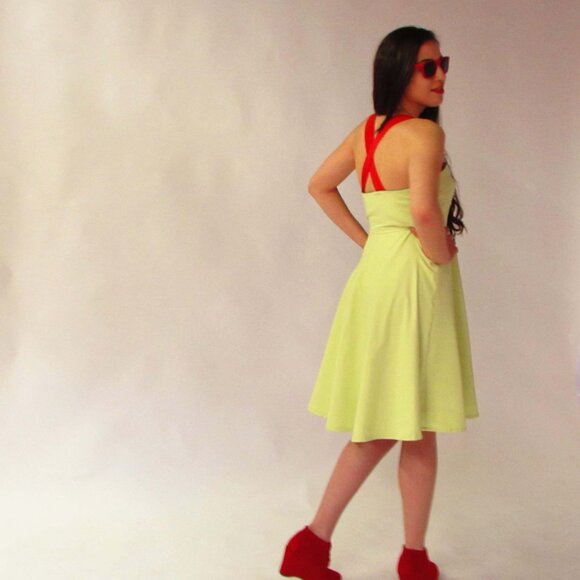 One-of-a-kind party dress, small, light green - Picture 2 of 4